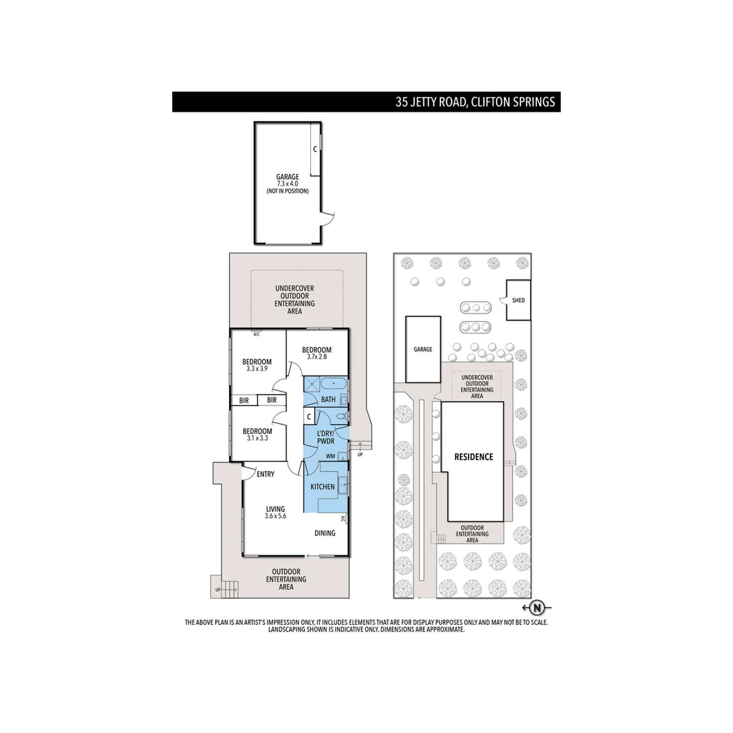 Floorplan of Homely house listing, 35 Jetty Road, Clifton Springs VIC 3222