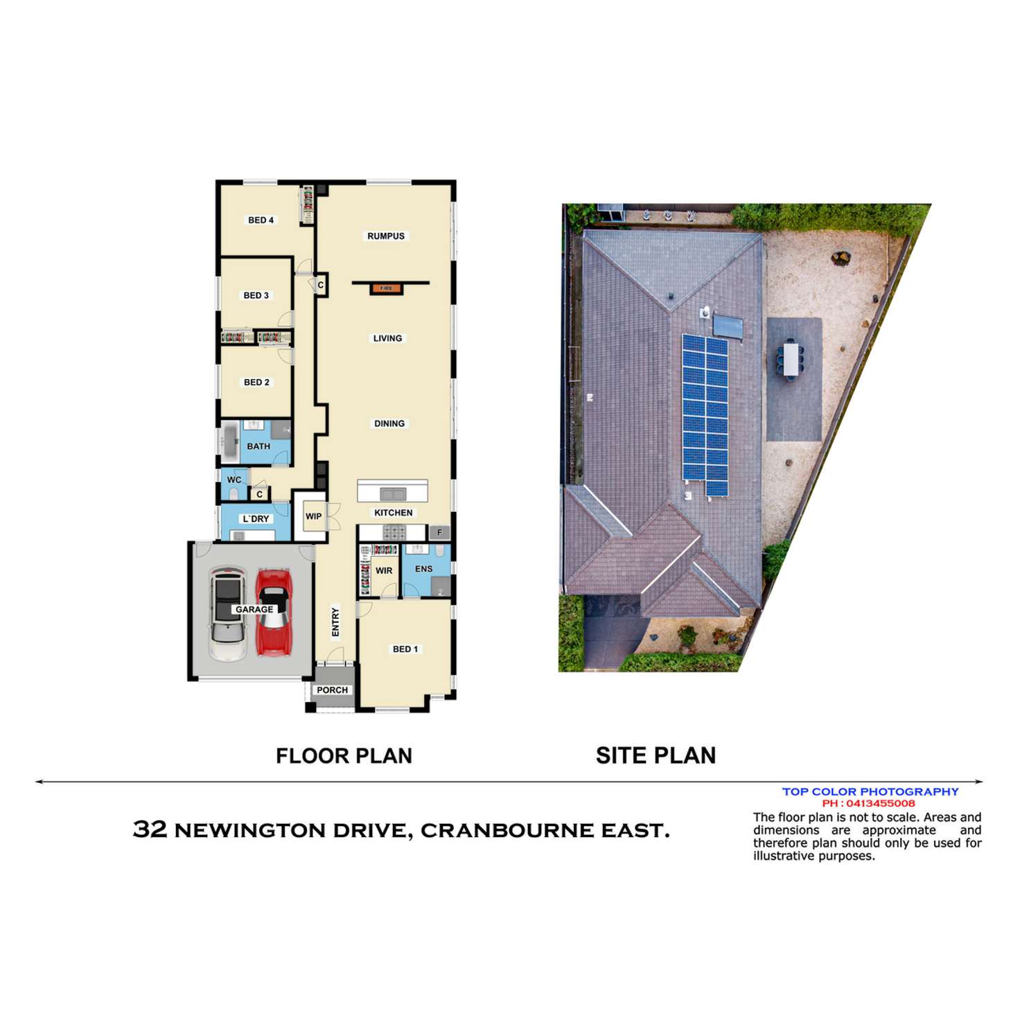 Floorplan of Homely house listing, 32 Newington Drive, Cranbourne East VIC 3977