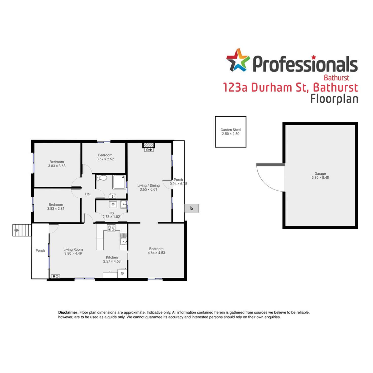 Floorplan of Homely house listing, 123A Durham Street, Bathurst NSW 2795