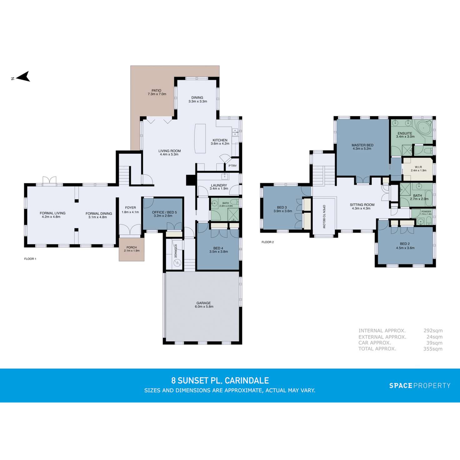 Floorplan of Homely house listing, 8 Sunset Place, Carindale QLD 4152