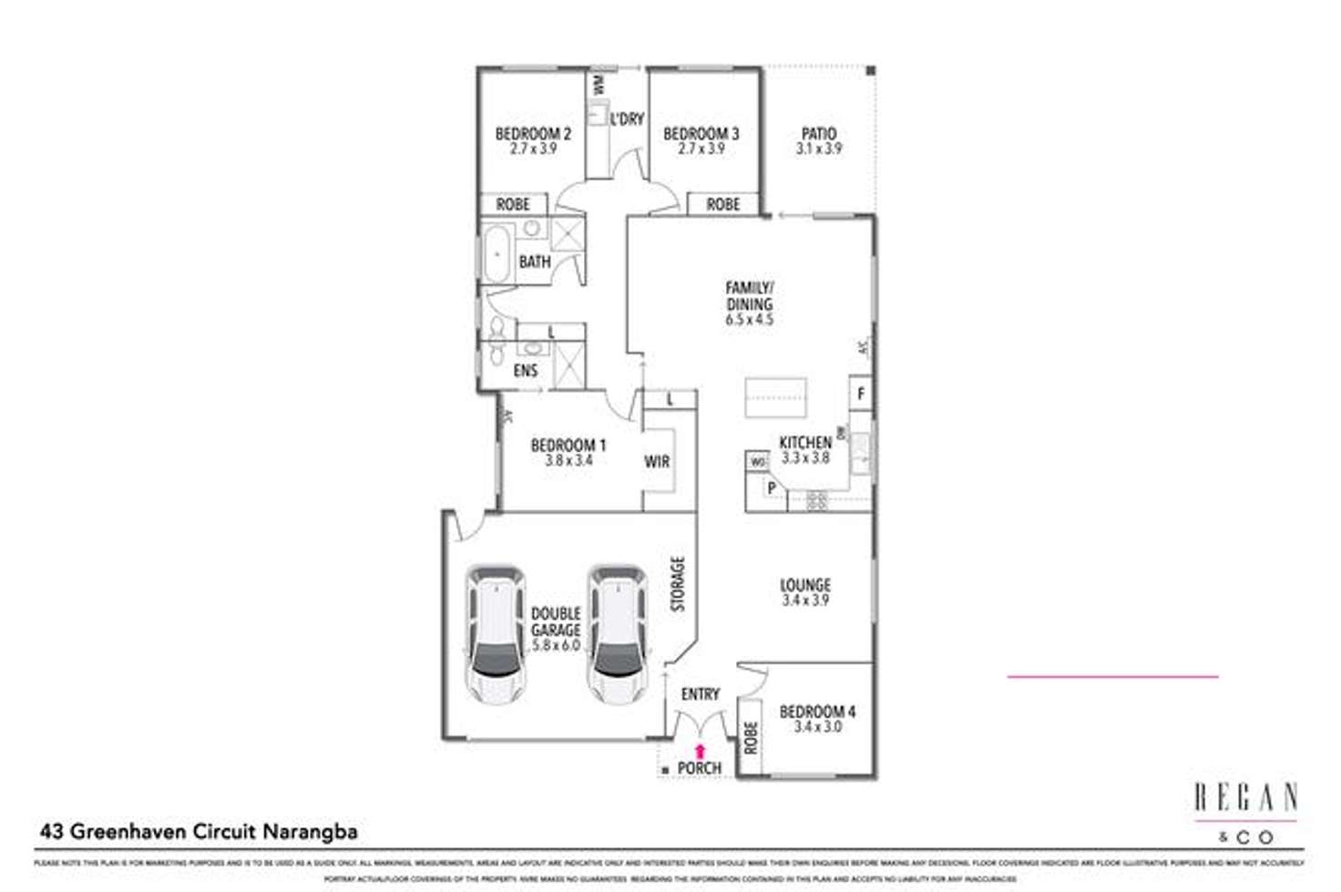 Floorplan of Homely house listing, 43 Greenhaven Circuit, Narangba QLD 4504