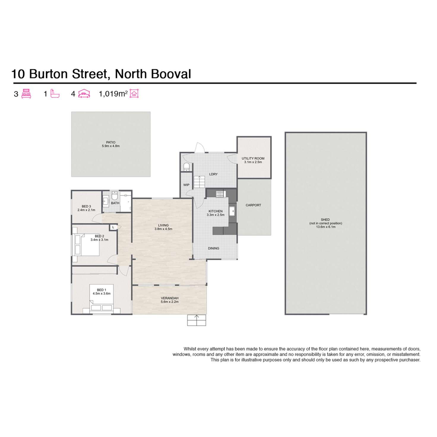 Floorplan of Homely house listing, 10 Burton Street, North Booval QLD 4304