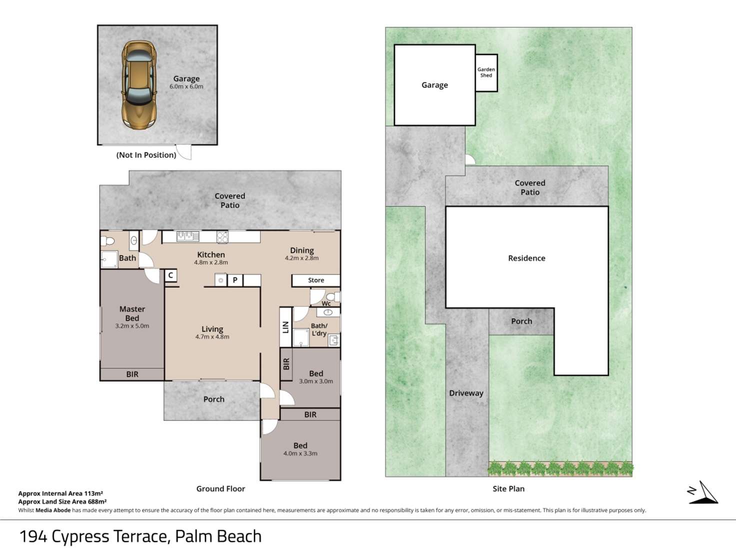 Floorplan of Homely house listing, 194 Cypress Terrace, Palm Beach QLD 4221