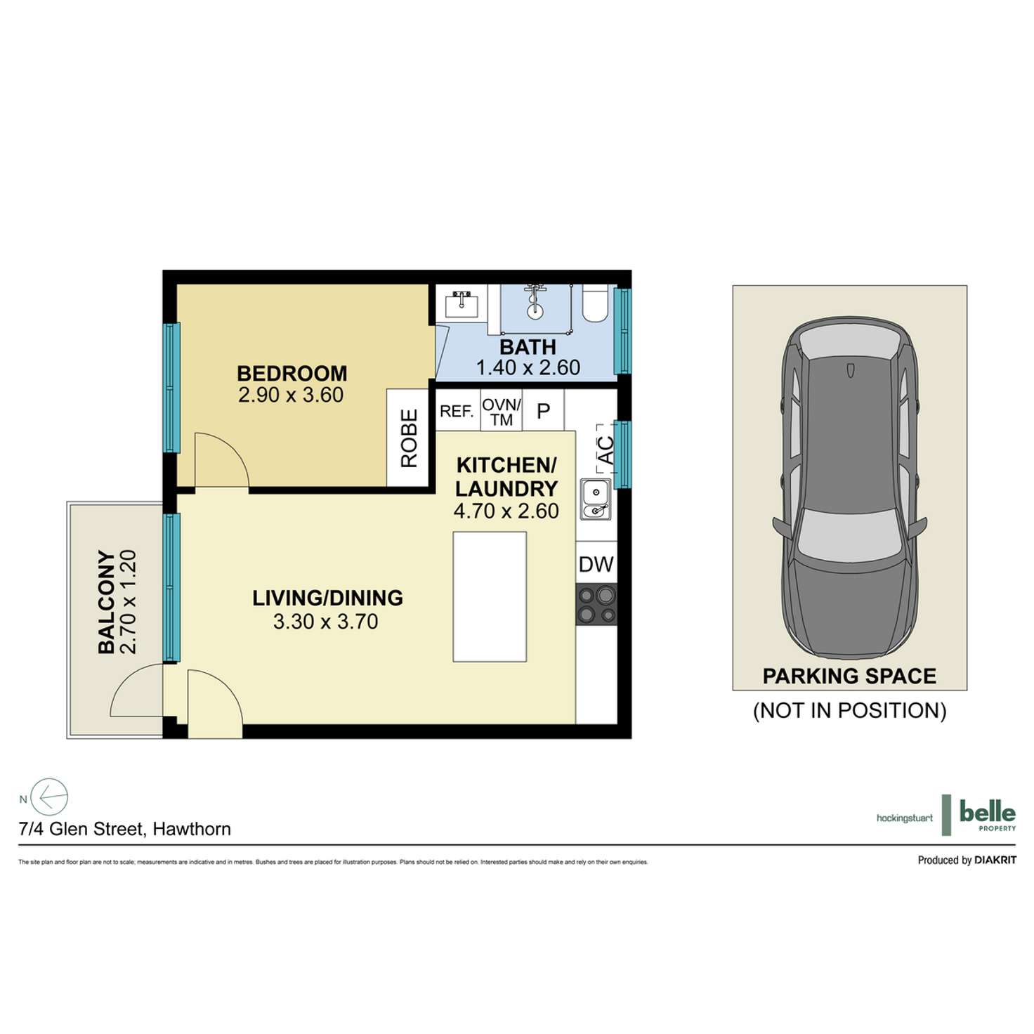 Floorplan of Homely apartment listing, 7/4 Glen Street, Hawthorn VIC 3122