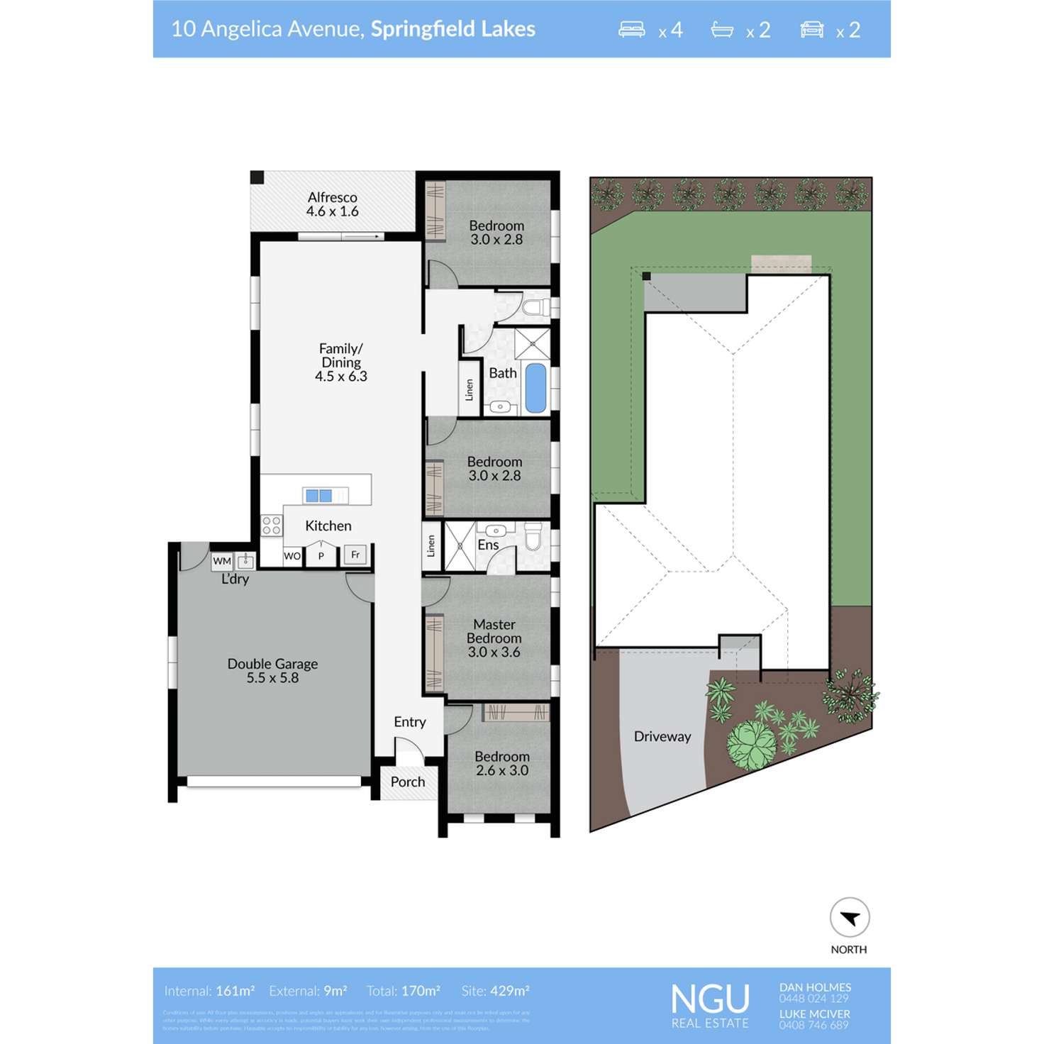 Floorplan of Homely house listing, 10 Angelica Avenue, Springfield Lakes QLD 4300