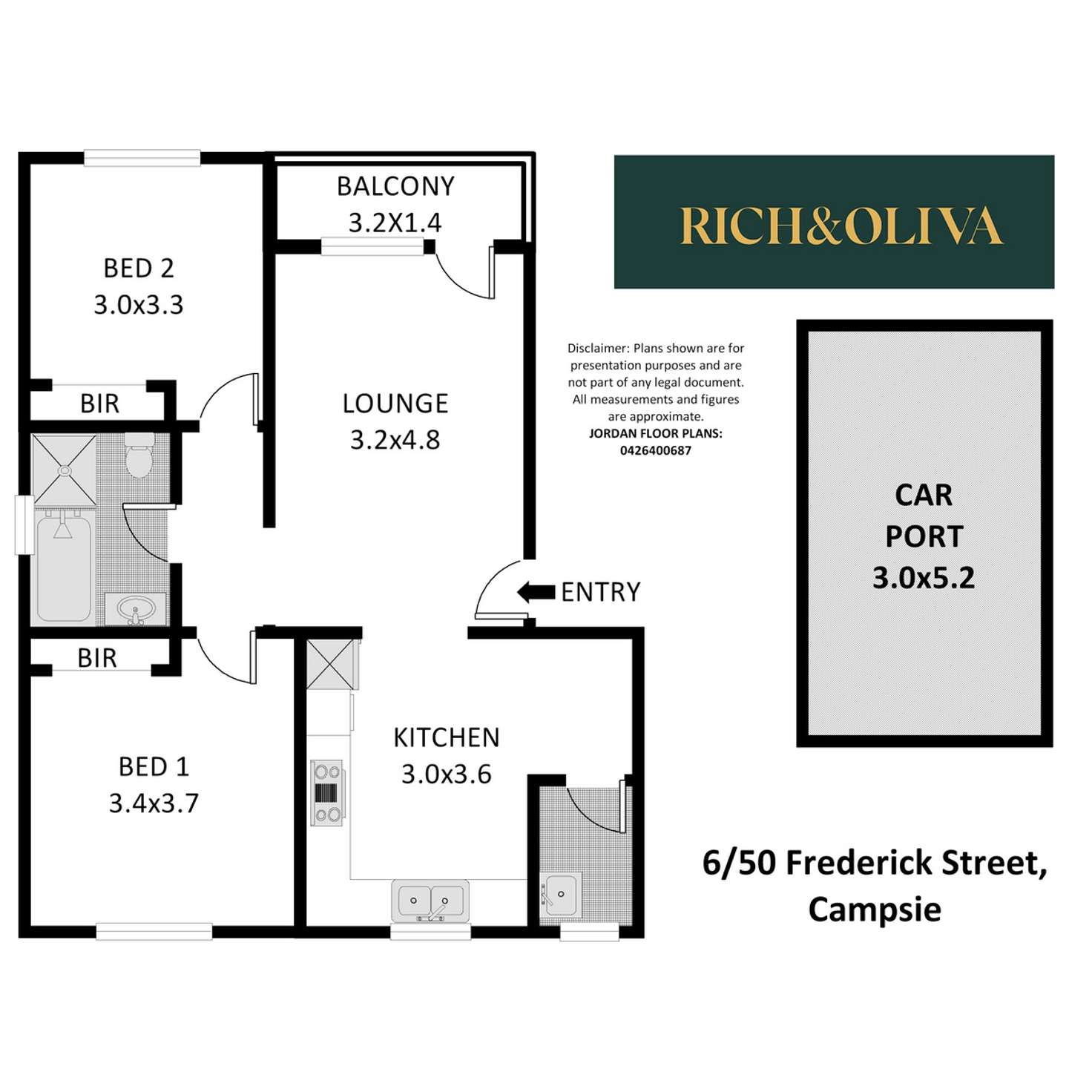 Floorplan of Homely apartment listing, 6/50 Frederick Street, Campsie NSW 2194