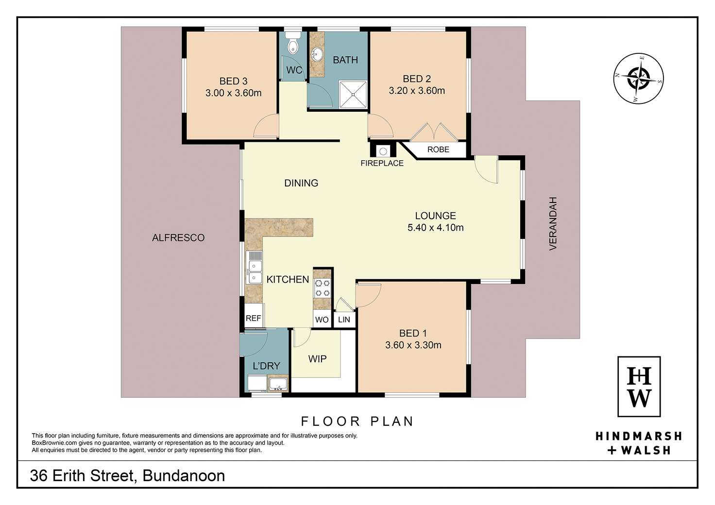 Floorplan of Homely house listing, 36 Erith Street, Bundanoon NSW 2578