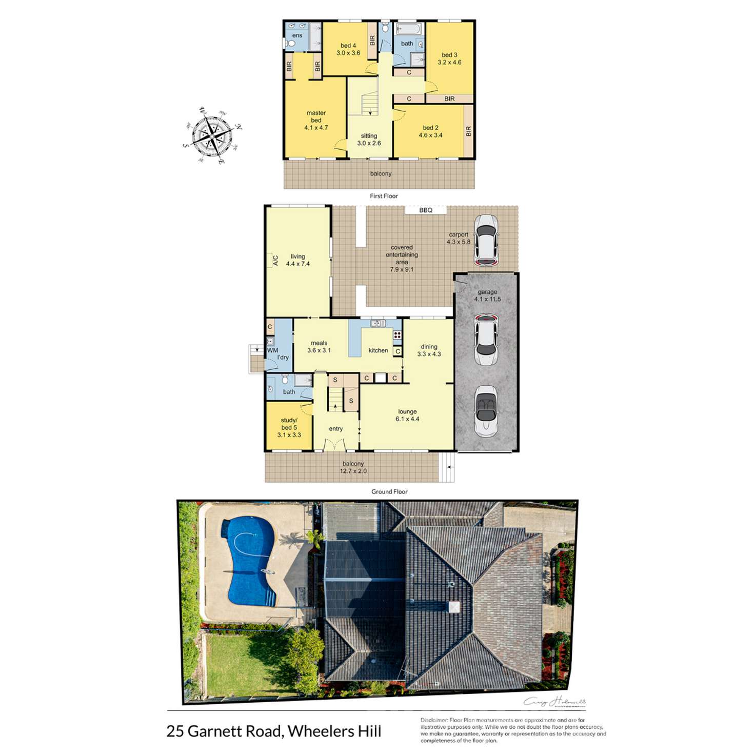 Floorplan of Homely house listing, 25 Garnett Road, Wheelers Hill VIC 3150