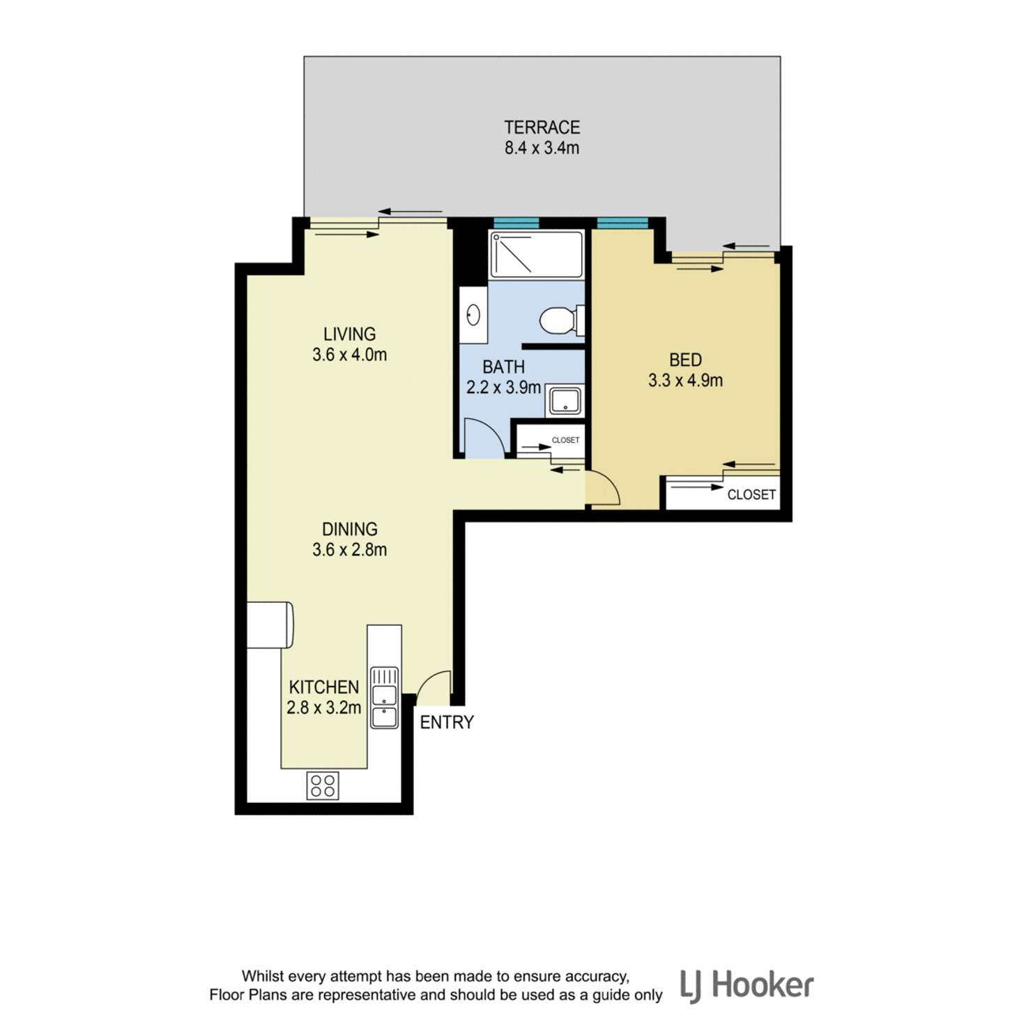 Floorplan of Homely unit listing, 2001/19 Playfield Street, Chermside QLD 4032