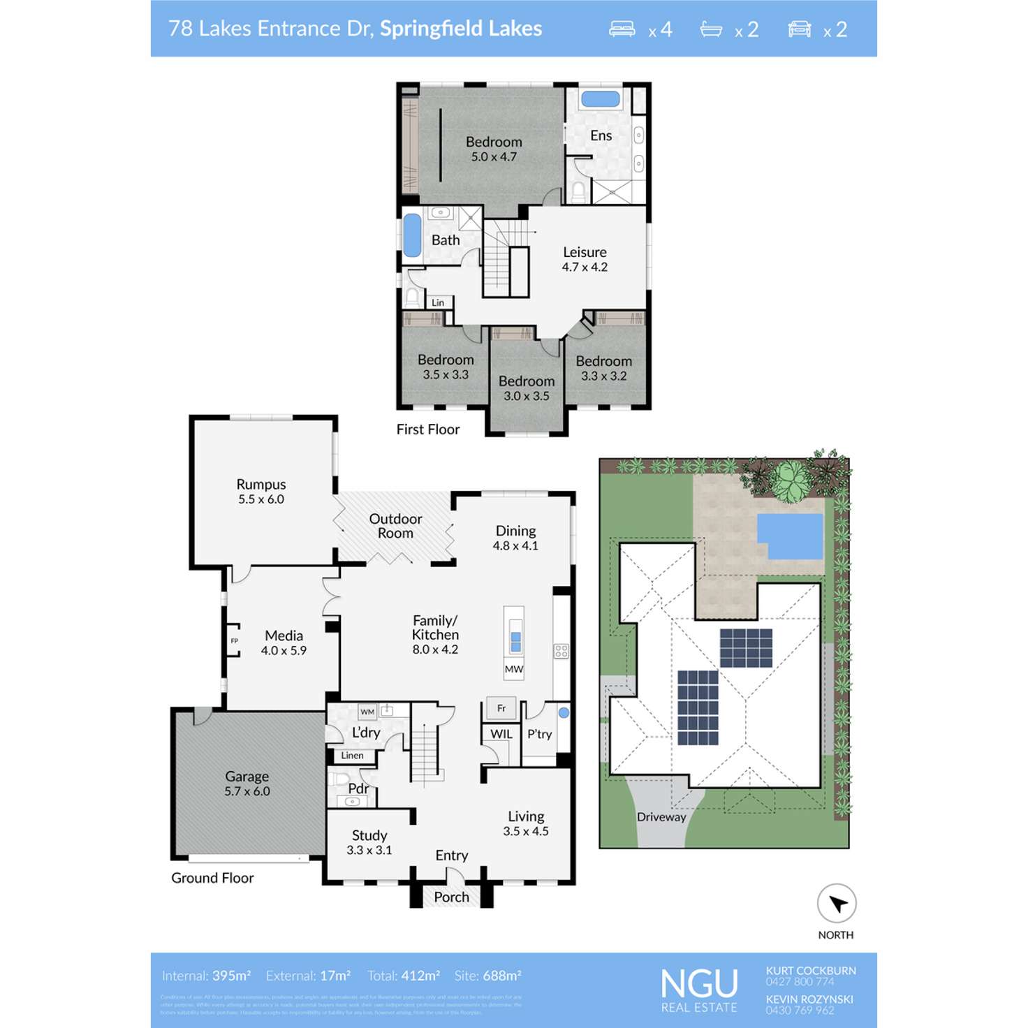 Floorplan of Homely house listing, 78 Lakes Entrance Drive, Springfield Lakes QLD 4300