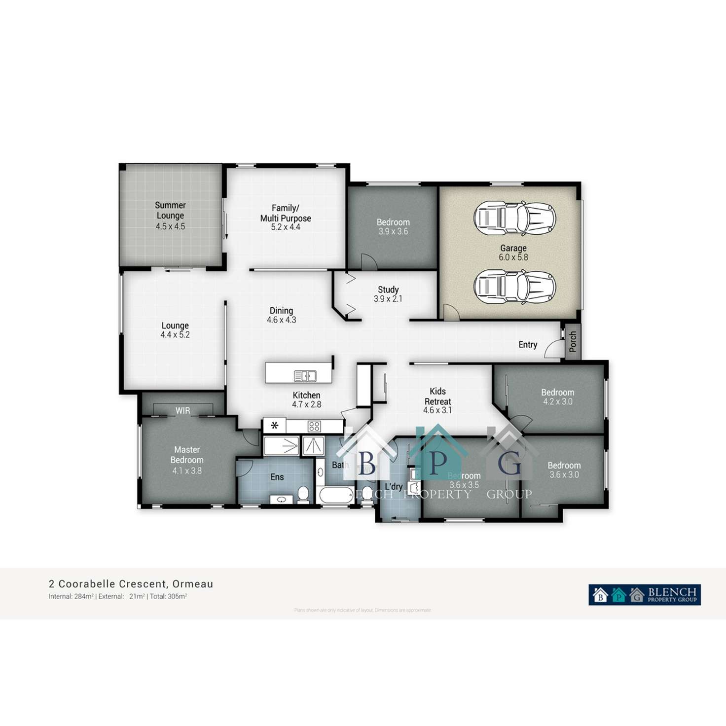 Floorplan of Homely house listing, 2 Coorabelle Cr, Ormeau QLD 4208