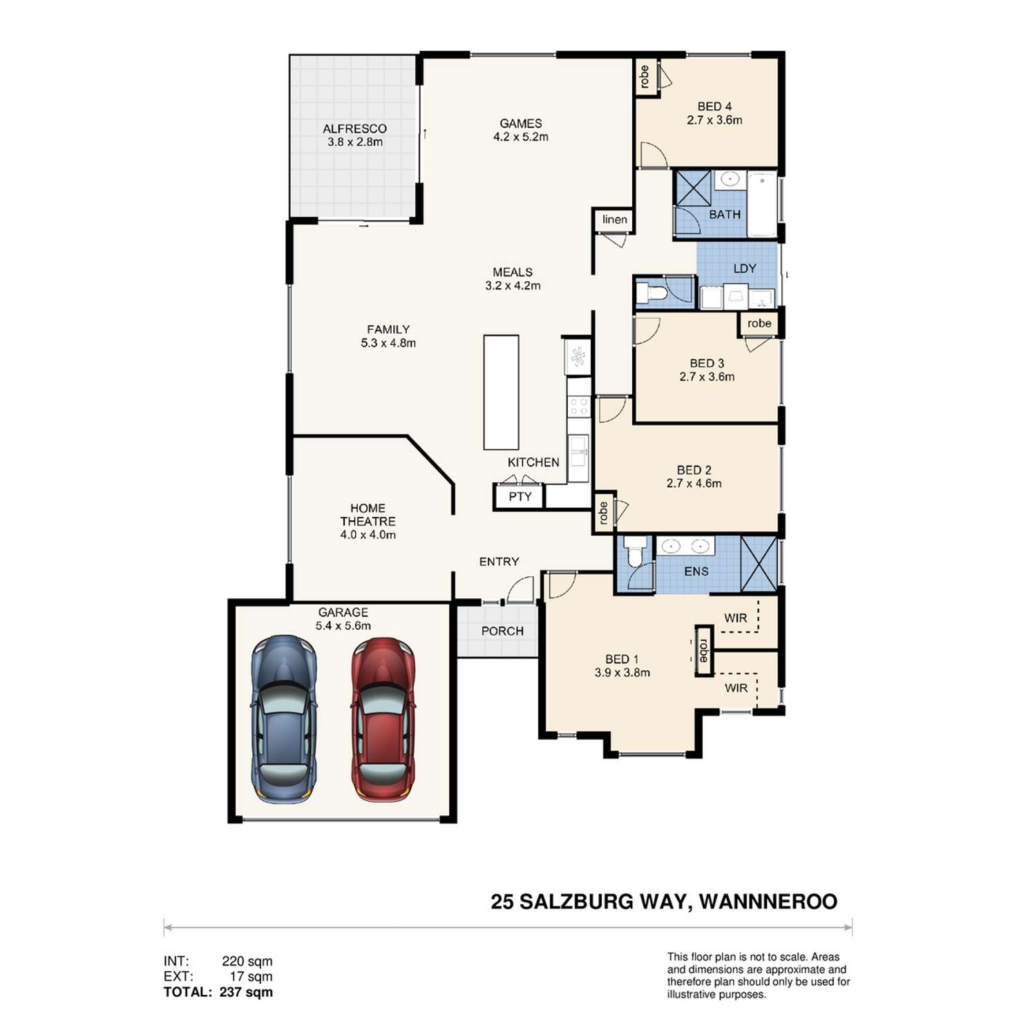 Floorplan of Homely house listing, 25 Salzburg Way, Wanneroo WA 6065