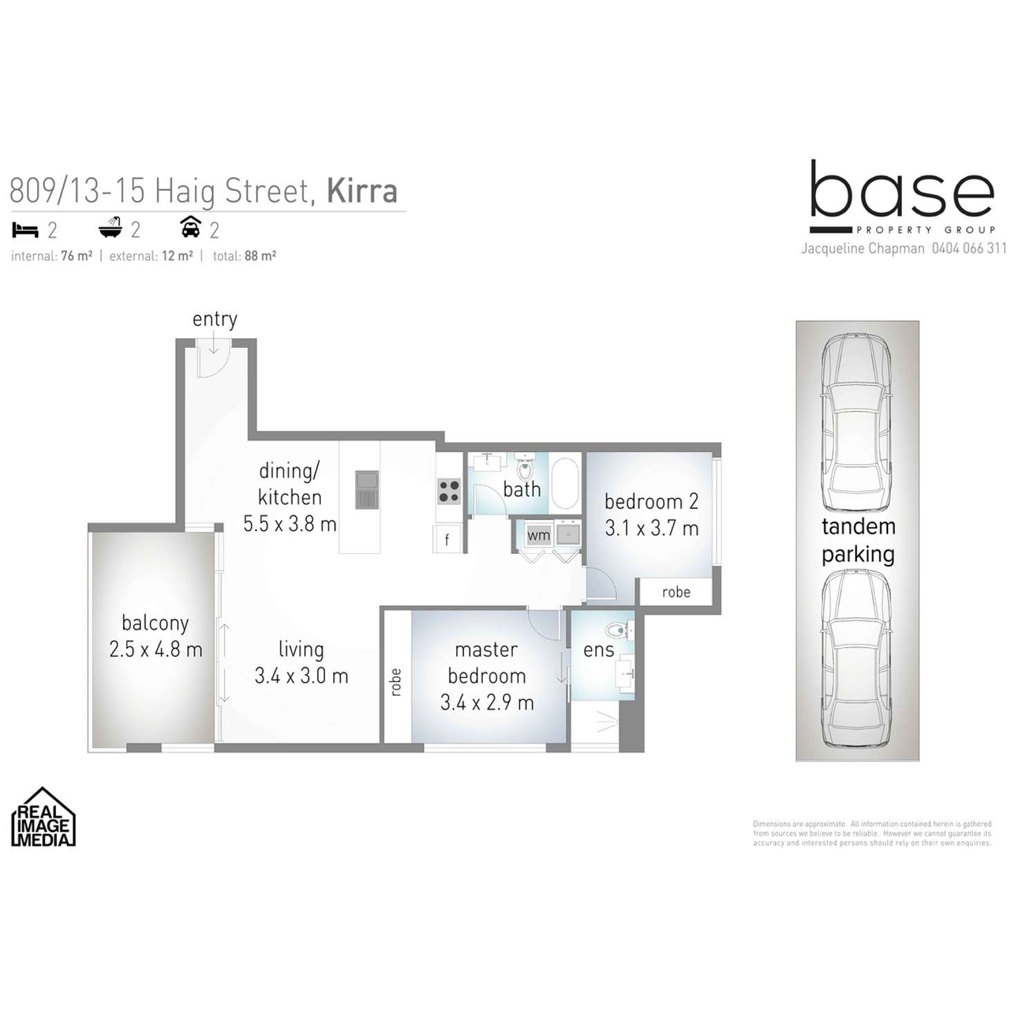 Floorplan of Homely apartment listing, 809 "Zinc" 13-15 Haig Street, Kirra QLD 4225