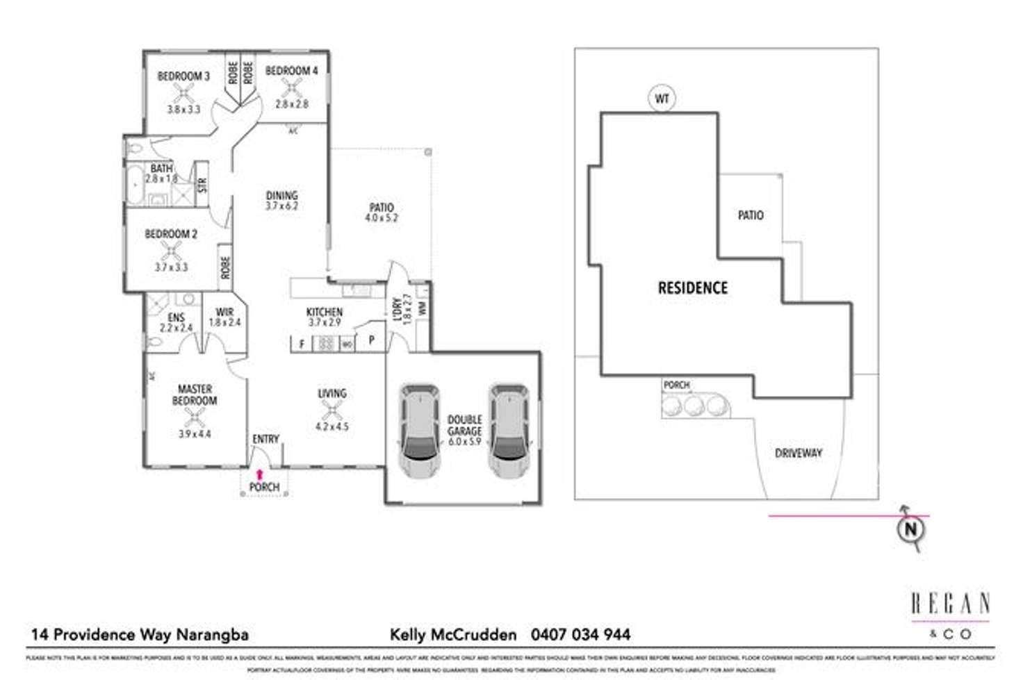 Floorplan of Homely house listing, 14 Providence Way, Narangba QLD 4504