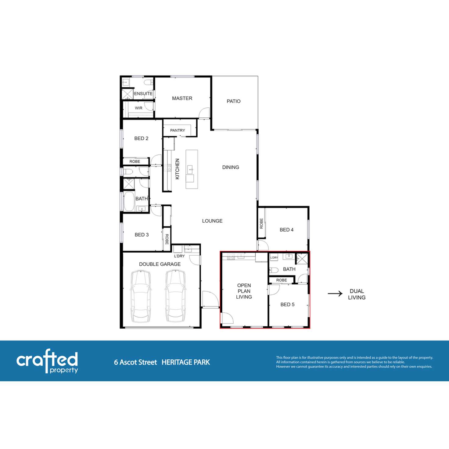 Floorplan of Homely house listing, 6 Ascot Street, Heritage Park QLD 4118