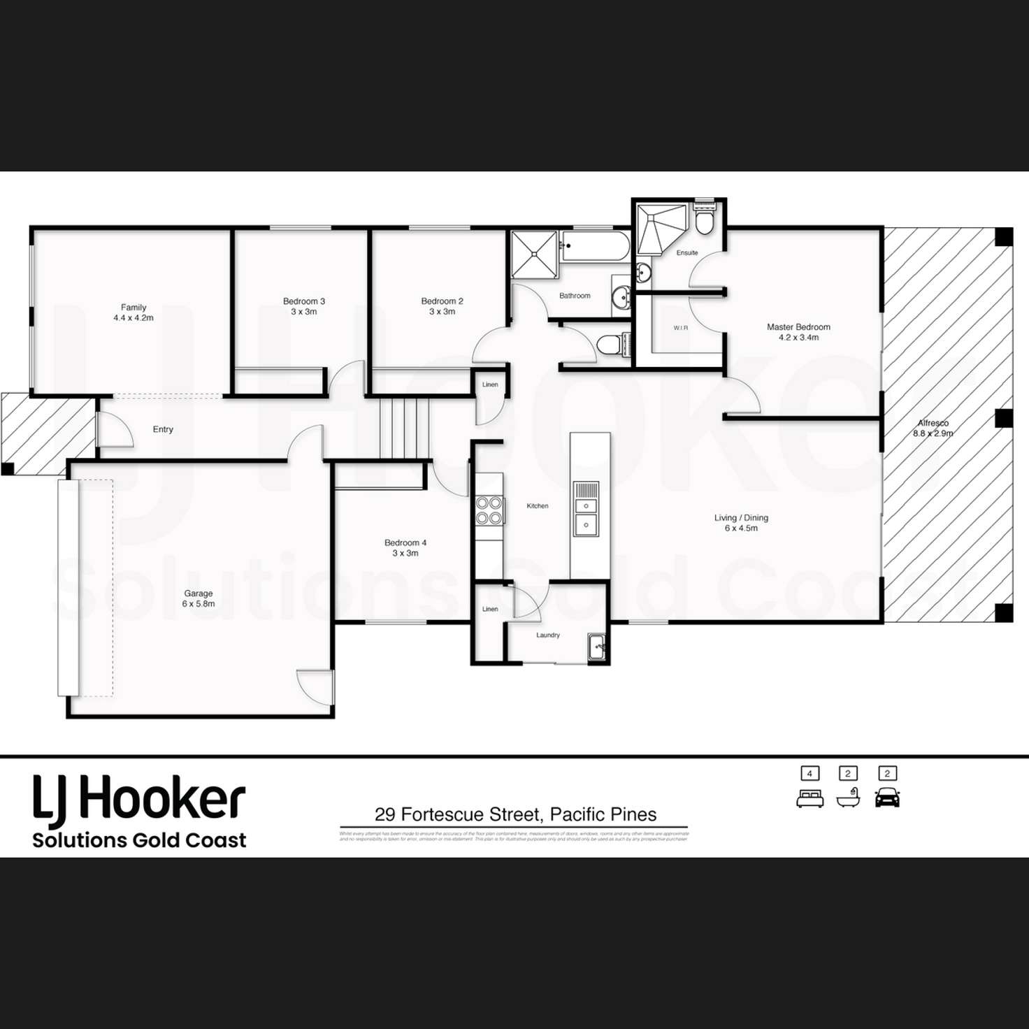 Floorplan of Homely house listing, 29 Fortescue Street, Pacific Pines QLD 4211