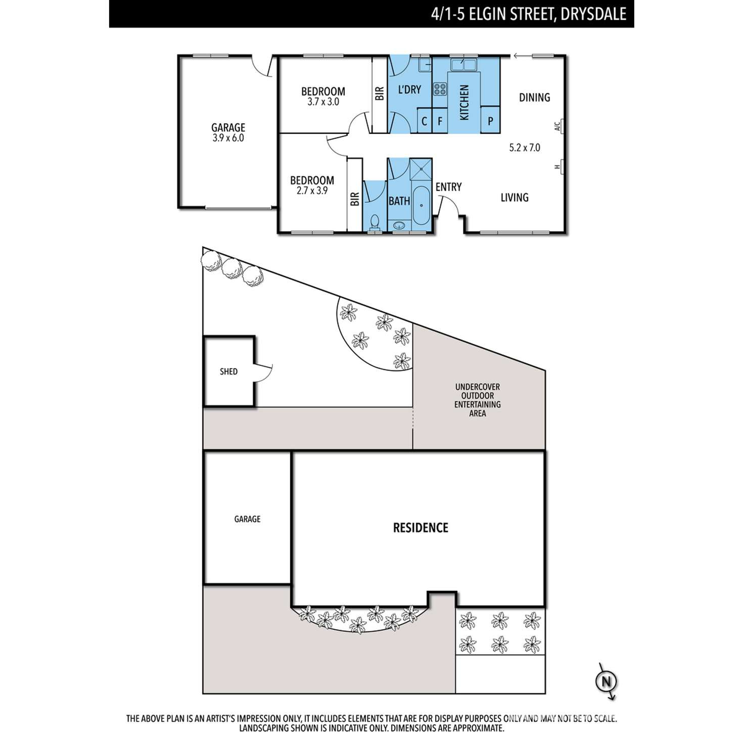 Floorplan of Homely unit listing, 4/1-5 Elgin Street, Drysdale VIC 3222