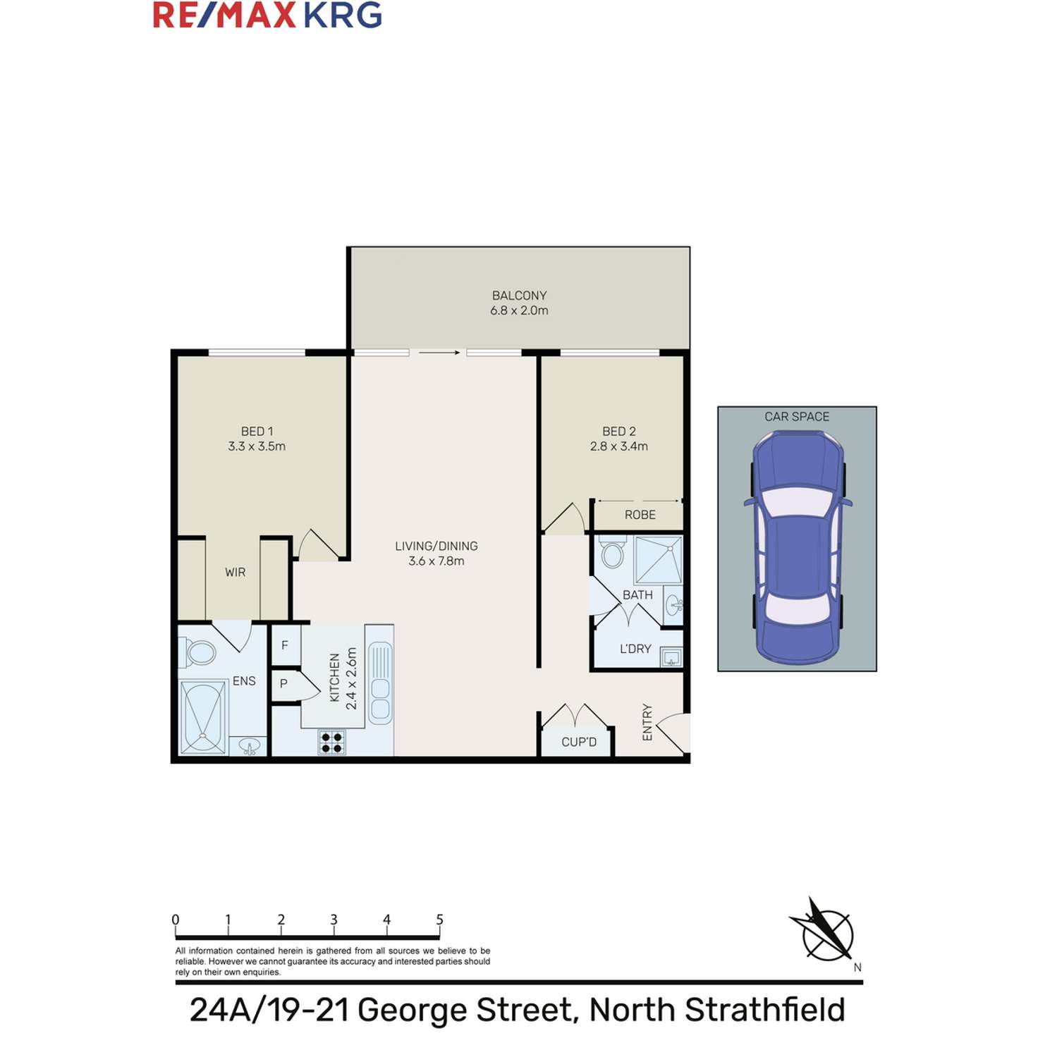 Floorplan of Homely apartment listing, 24a/19-21 George Street, North Strathfield NSW 2137