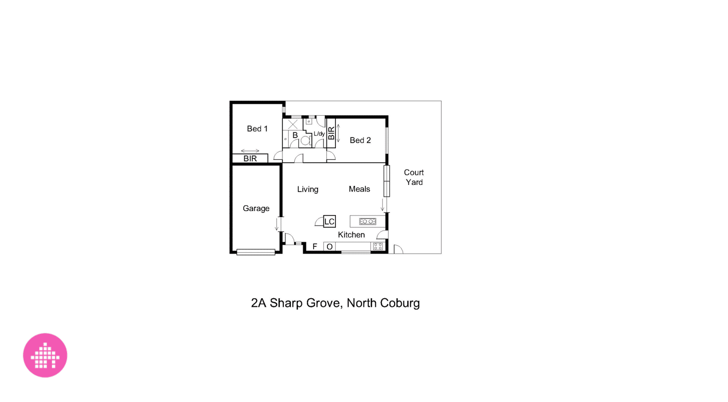 Floorplan of Homely unit listing, 2A Sharp Grove, Coburg North VIC 3058