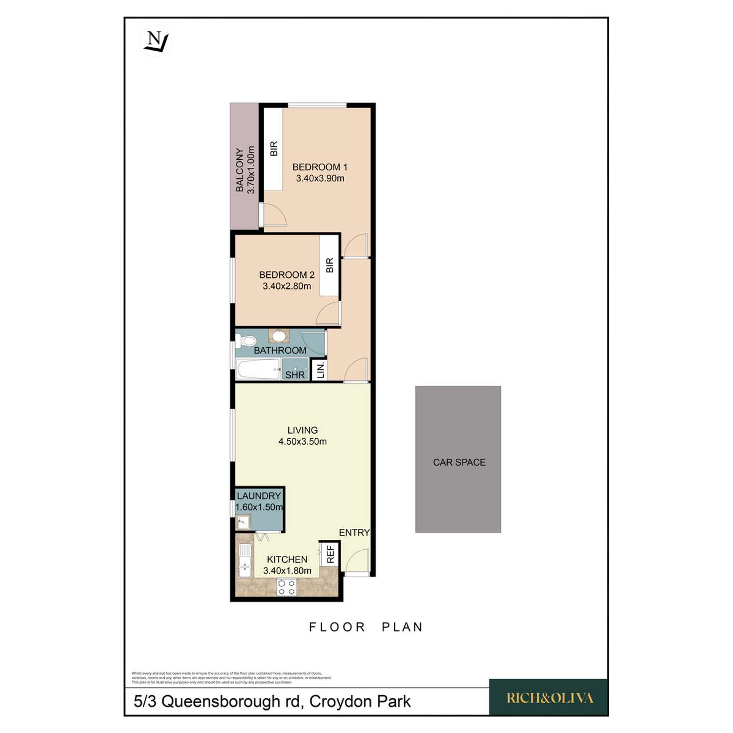 Floorplan of Homely apartment listing, 5/3 Queensborough Road, Croydon Park NSW 2133