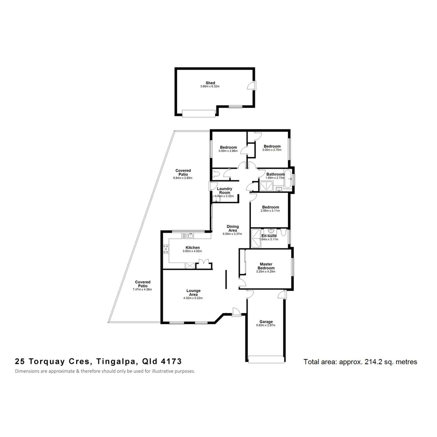 Floorplan of Homely house listing, 25 Torquay Crescent, Tingalpa QLD 4173