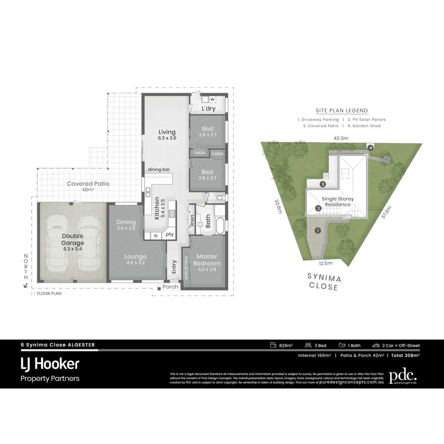 Floorplan of Homely house listing, 6 Synima Close, Algester QLD 4115