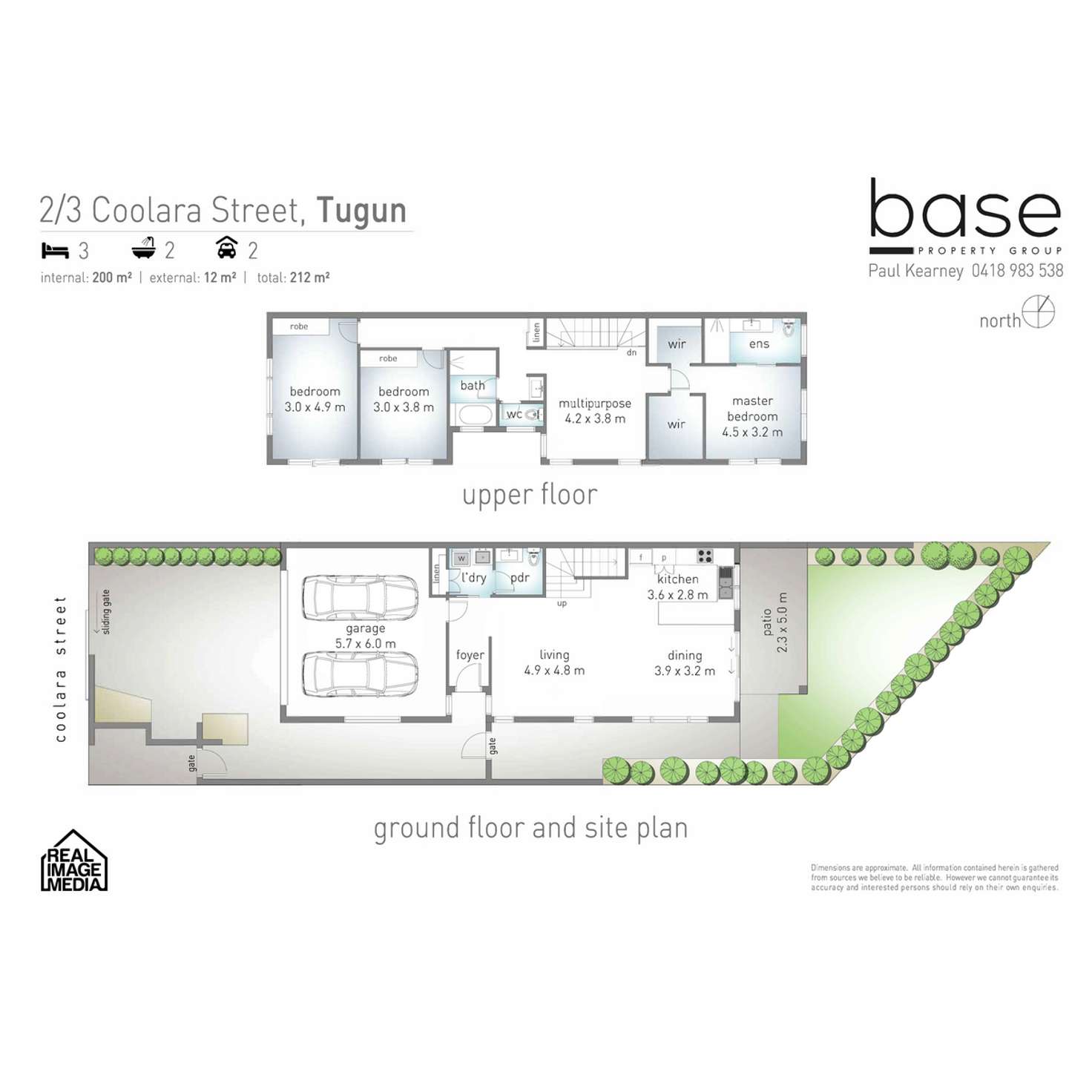 Floorplan of Homely semiDetached listing, 2/3 Coolara Street, Tugun QLD 4224