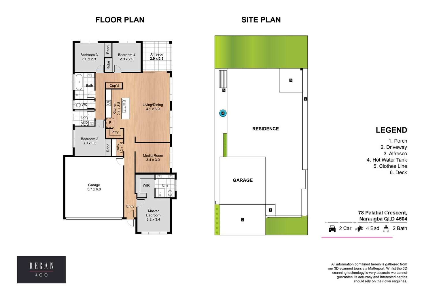 Floorplan of Homely house listing, 78 Palatial Crescent, Narangba QLD 4504