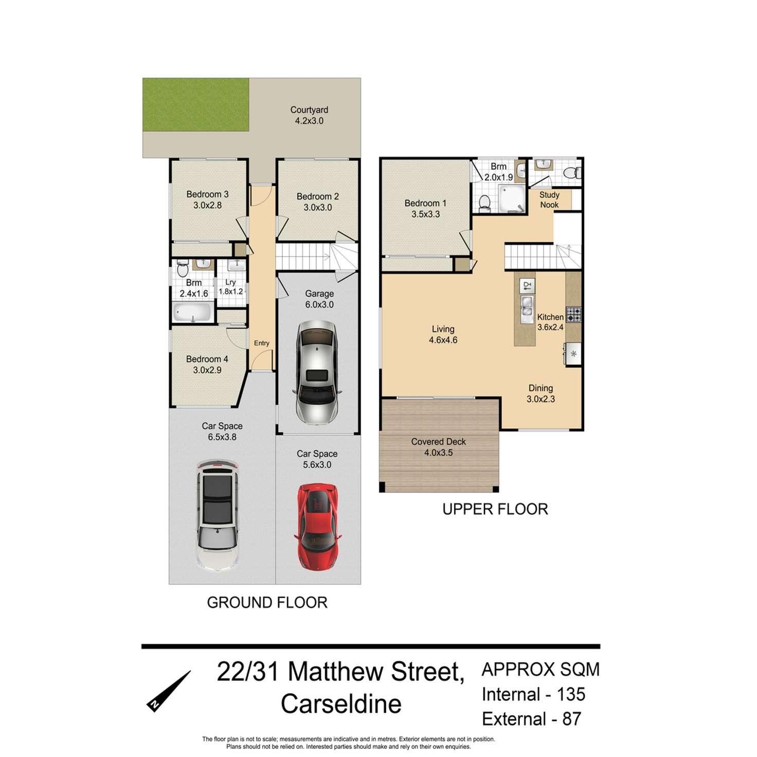 Floorplan of Homely townhouse listing, 22/31 Matthew Street, Carseldine QLD 4034
