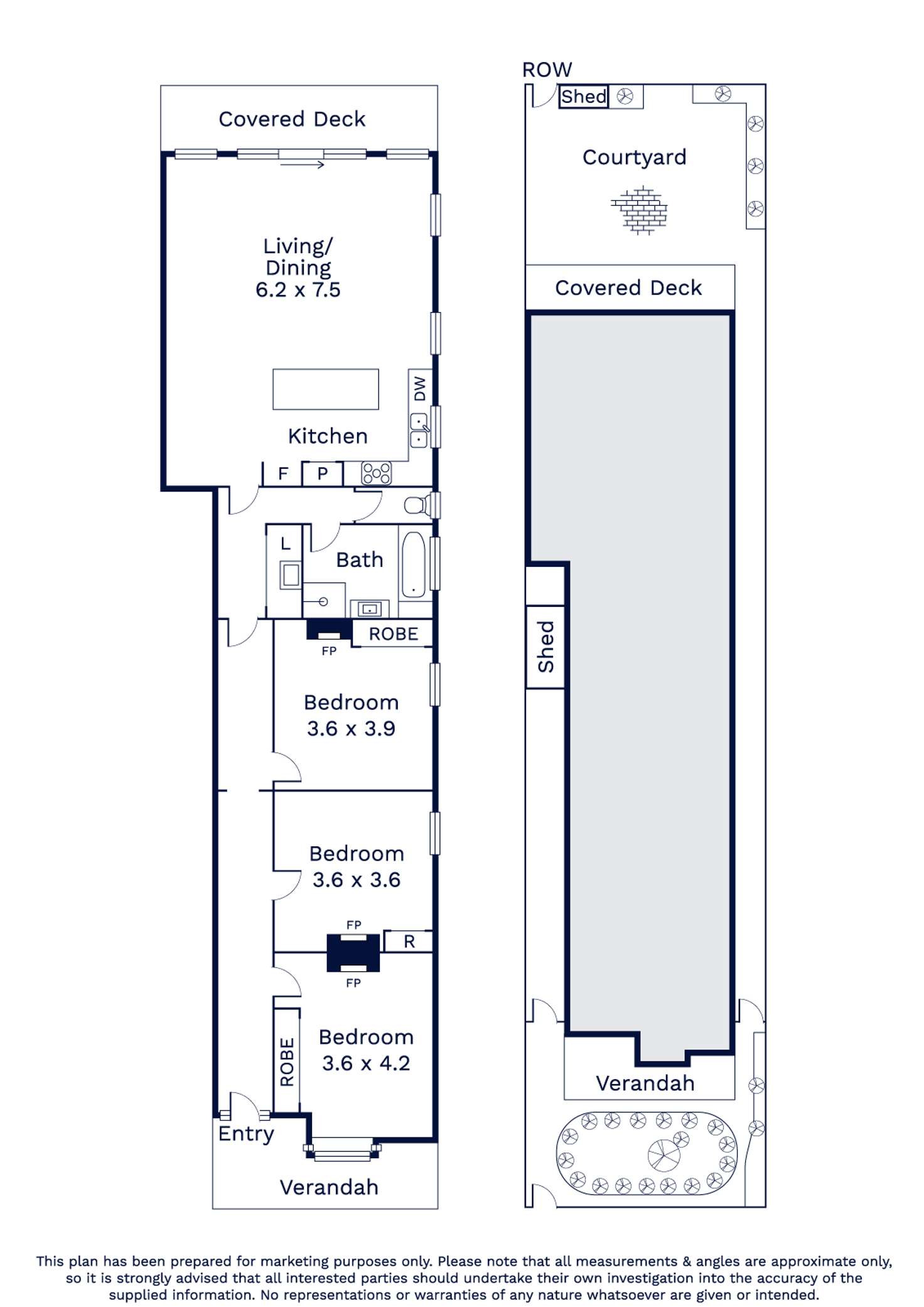 Floorplan of Homely house listing, 6 Fenton Street, Ascot Vale VIC 3032