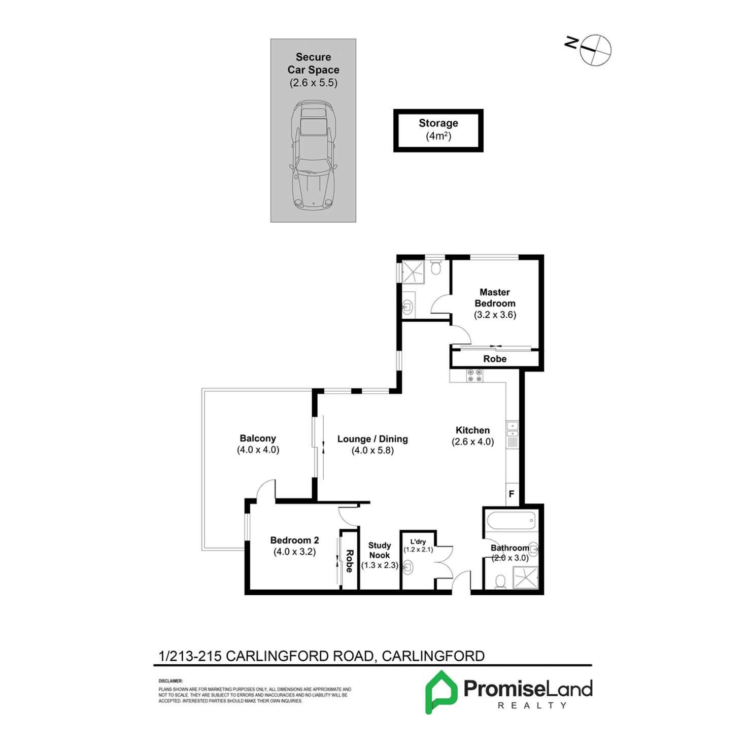 Floorplan of Homely apartment listing, 1/213-215 Carlingford Road, Carlingford NSW 2118