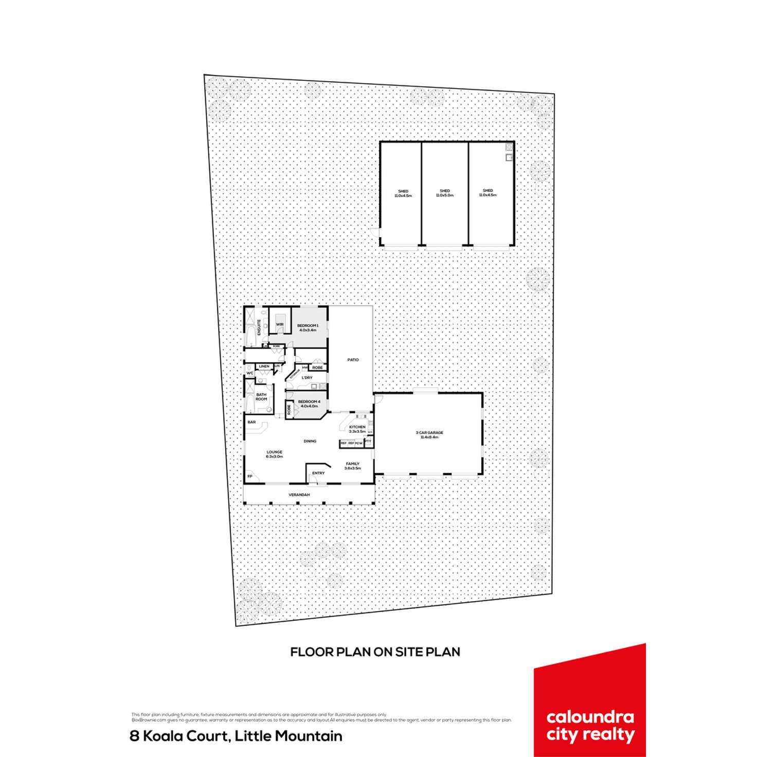 Floorplan of Homely house listing, 8 Koala Court, Little Mountain QLD 4551