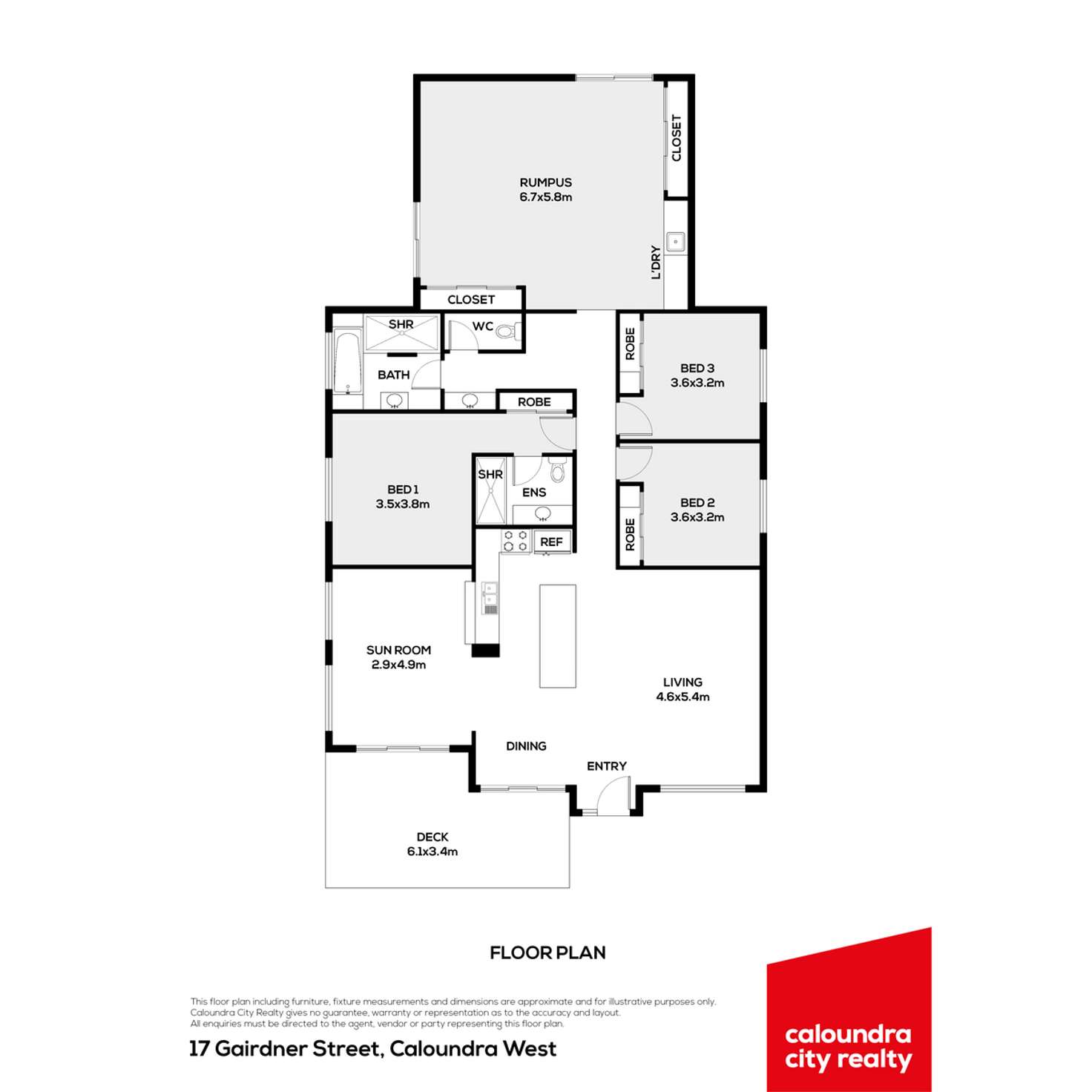 Floorplan of Homely house listing, 17 Gairdner Street, Caloundra West QLD 4551