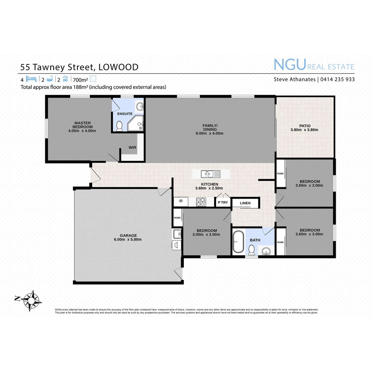 Floorplan of Homely house listing, 55 Tawney Street, Lowood QLD 4311