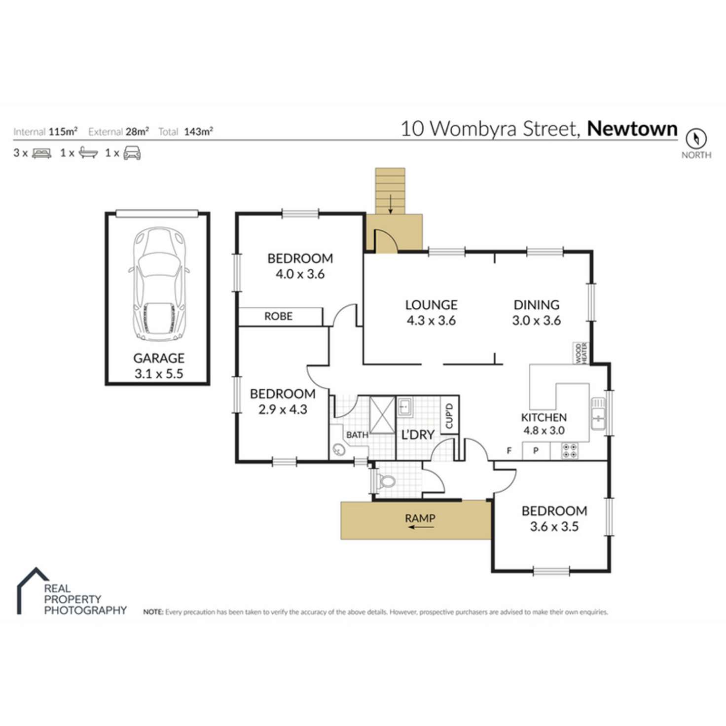 Floorplan of Homely house listing, 2/1a Wombyra Street, Newtown QLD 4350