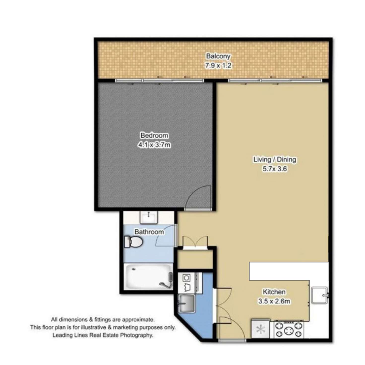 Floorplan of Homely apartment listing, 303/32 Leichhardt Street, Spring Hill QLD 4000