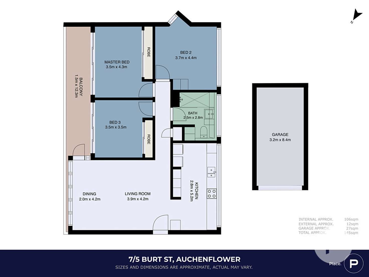 Floorplan of Homely unit listing, 7/5 Burt Street, Auchenflower QLD 4066