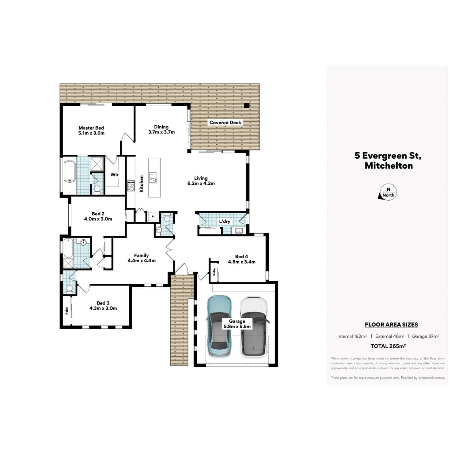 Floorplan of Homely house listing, 5 Evergreen Street, Mitchelton QLD 4053