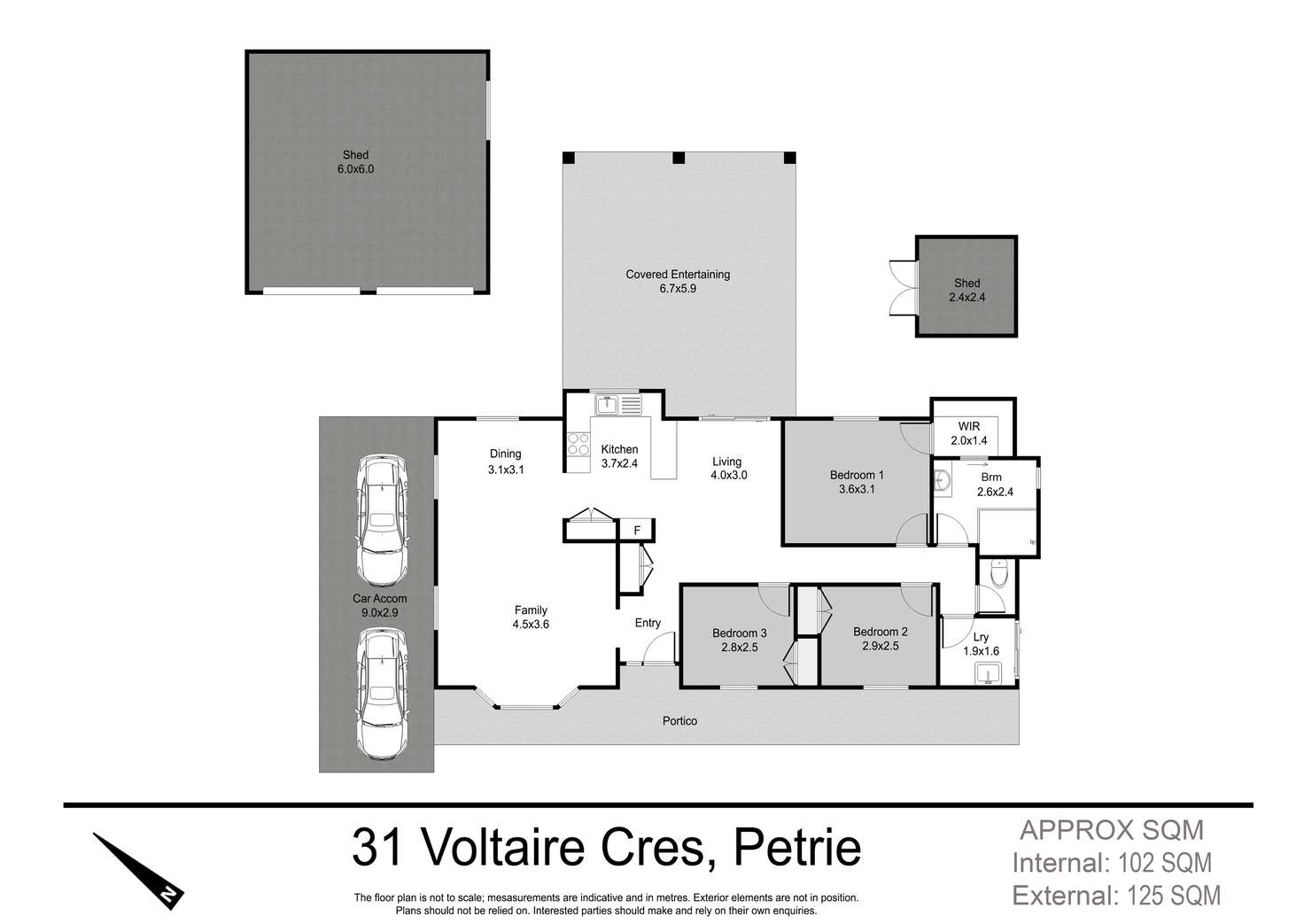 Floorplan of Homely house listing, 31 Voltaire Crescent, Petrie QLD 4502