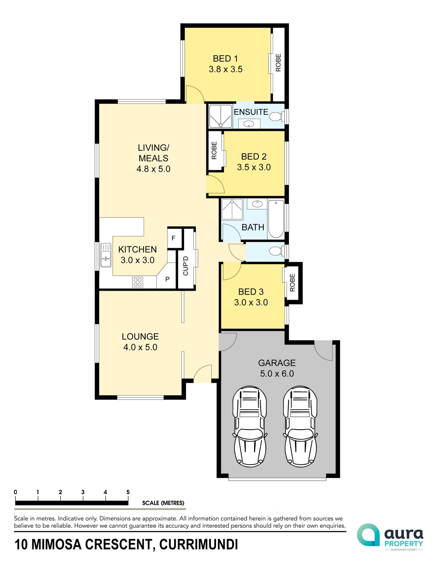 Floorplan of Homely house listing, 10 Mimosa Crescent, Currimundi QLD 4551