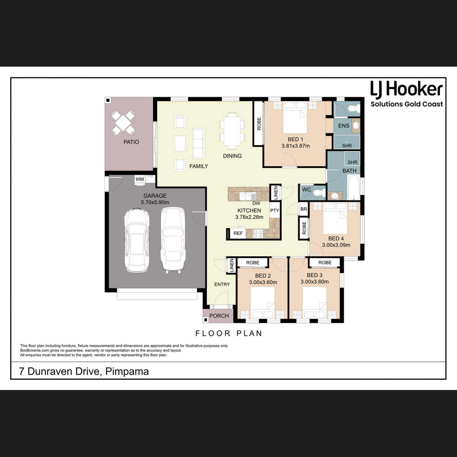 Floorplan of Homely house listing, 7 Dunraven Drive, Pimpama QLD 4209