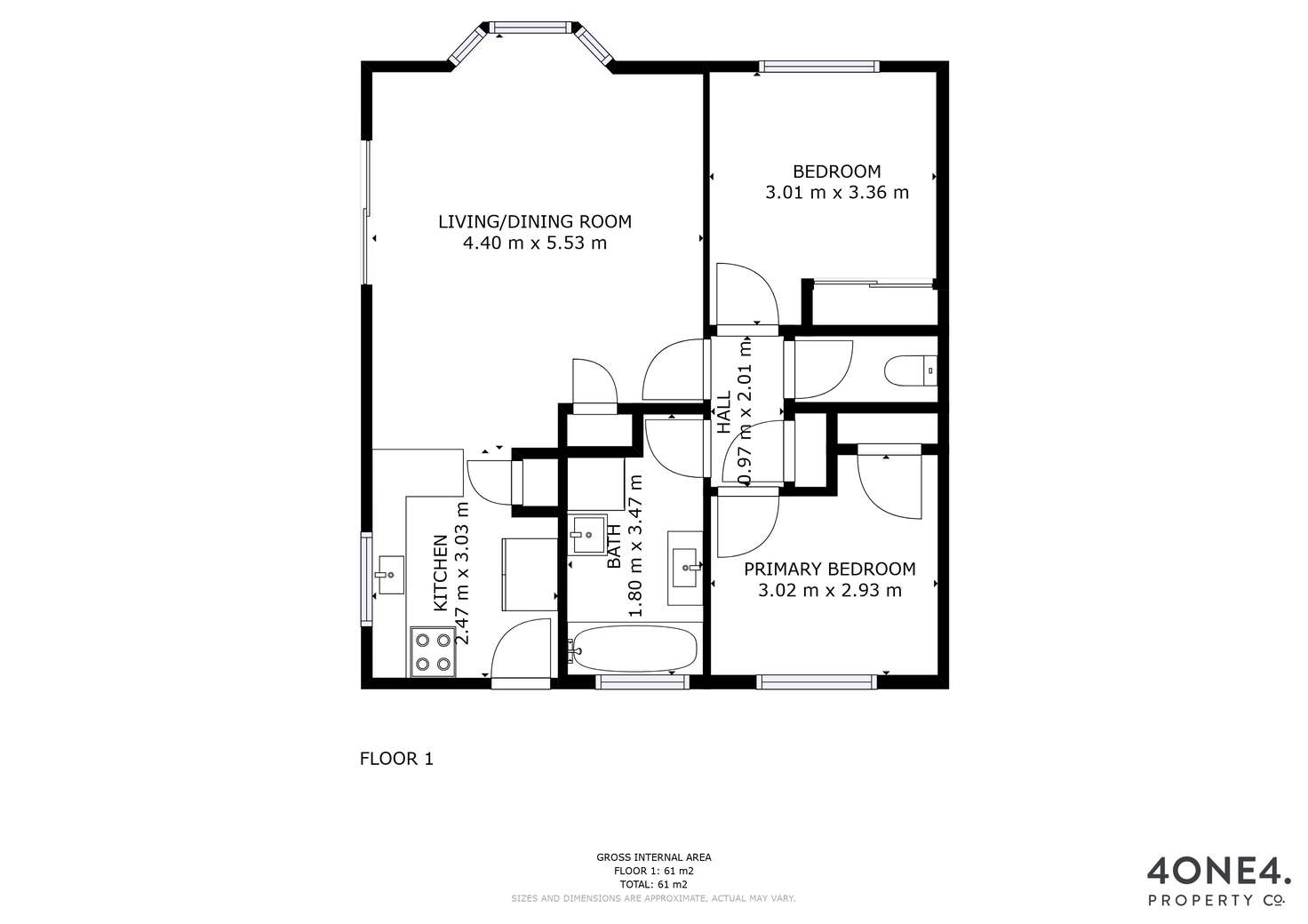 Floorplan of Homely unit listing, 25/73 Main Road, Claremont TAS 7011