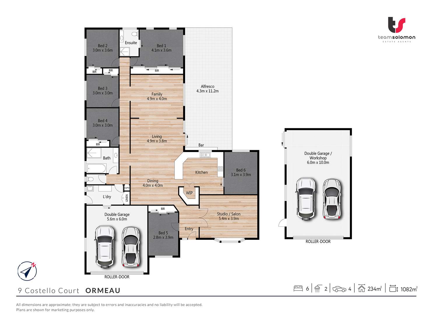 Floorplan of Homely house listing, 9 Costello Court, Ormeau QLD 4208