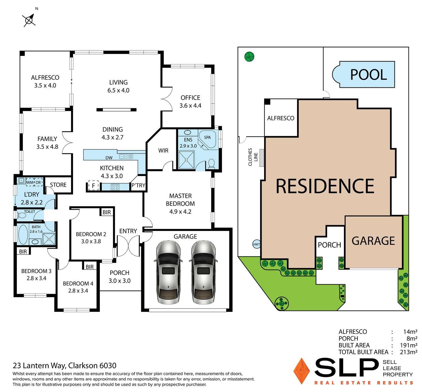 Floorplan of Homely house listing, 23 Lantern Way, Clarkson WA 6030