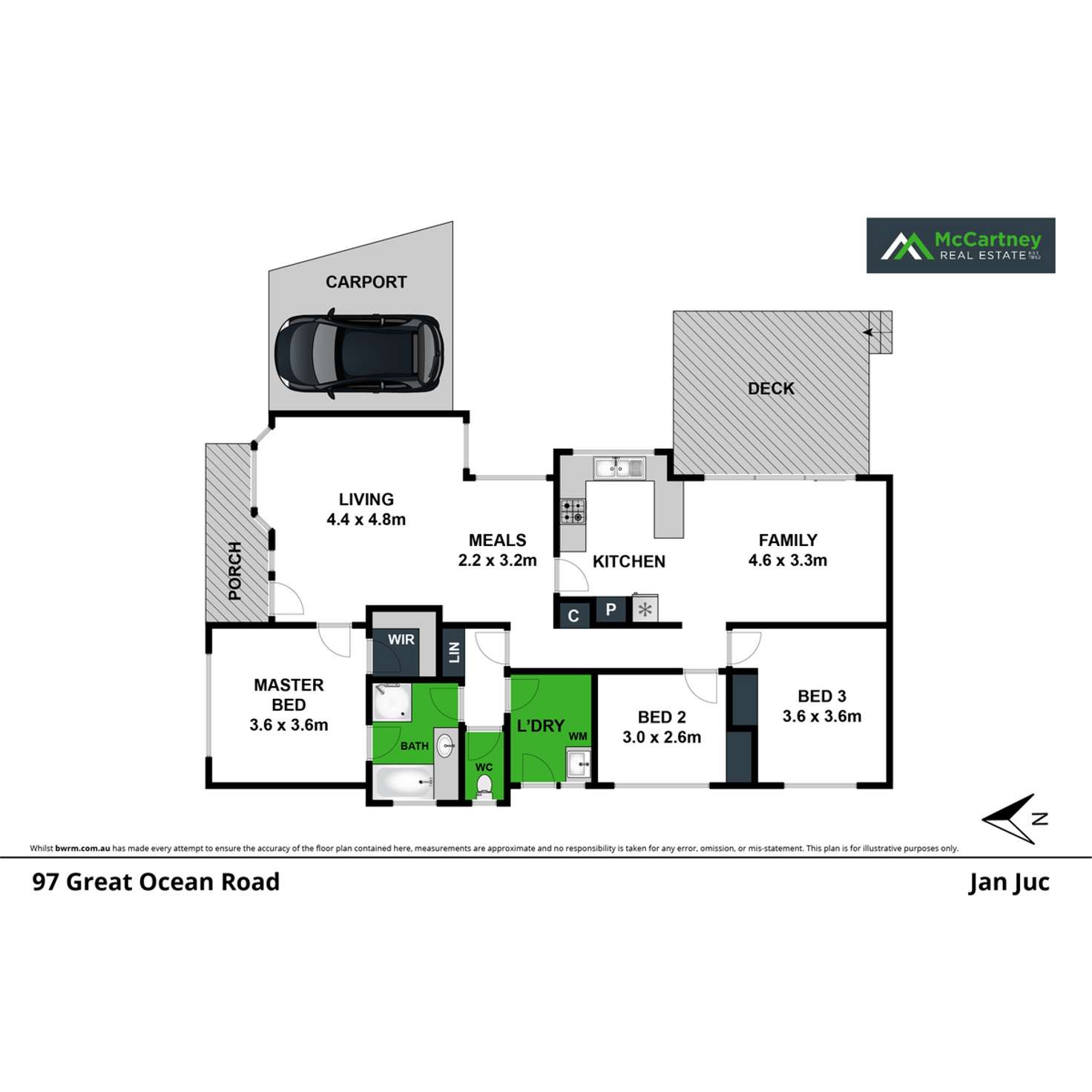 Floorplan of Homely house listing, 97 Great Ocean Road, Jan Juc VIC 3228