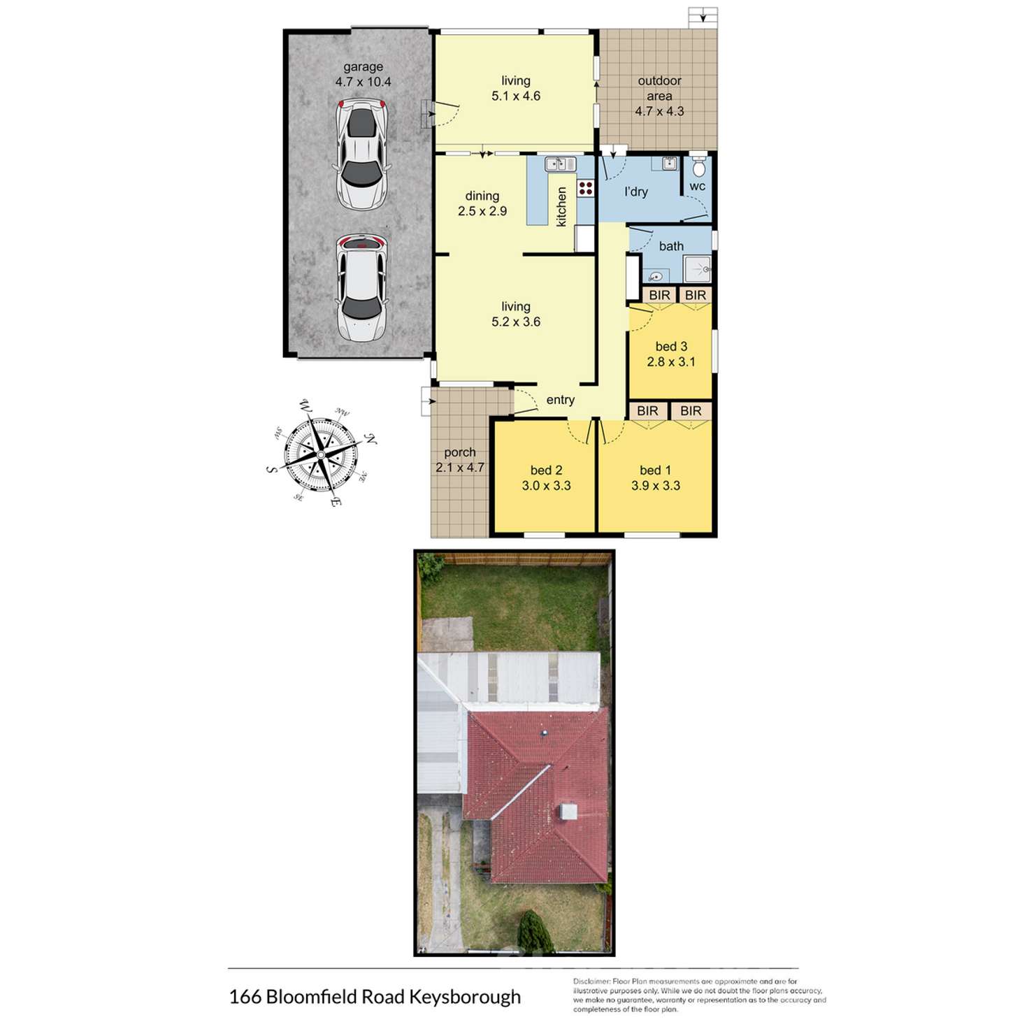 Floorplan of Homely house listing, 166 Bloomfield Road, Keysborough VIC 3173