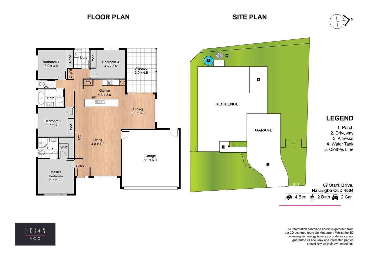 Floorplan of Homely house listing, 67 Stark Drive, Narangba QLD 4504