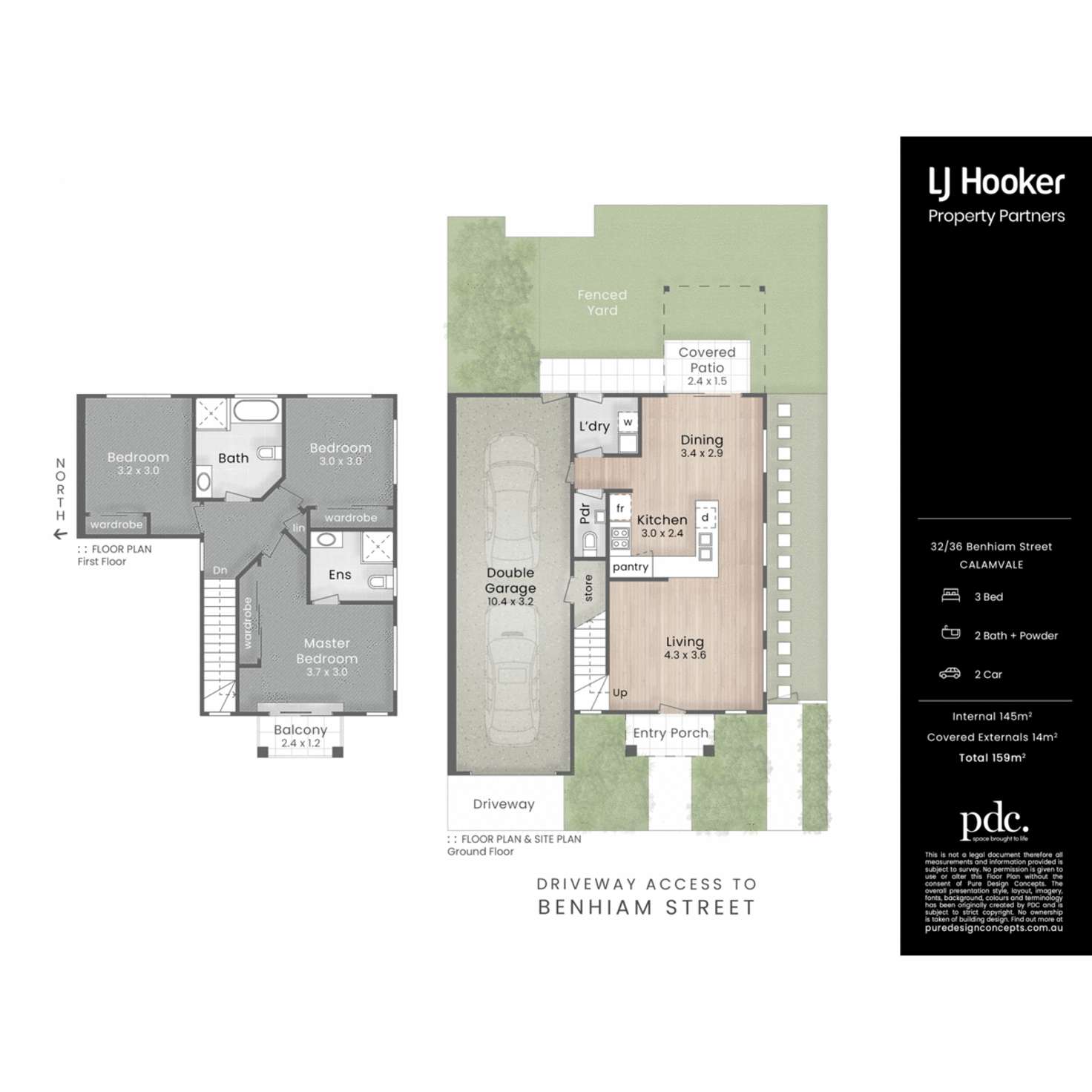Floorplan of Homely townhouse listing, 32/36 Benhiam Street, Calamvale QLD 4116