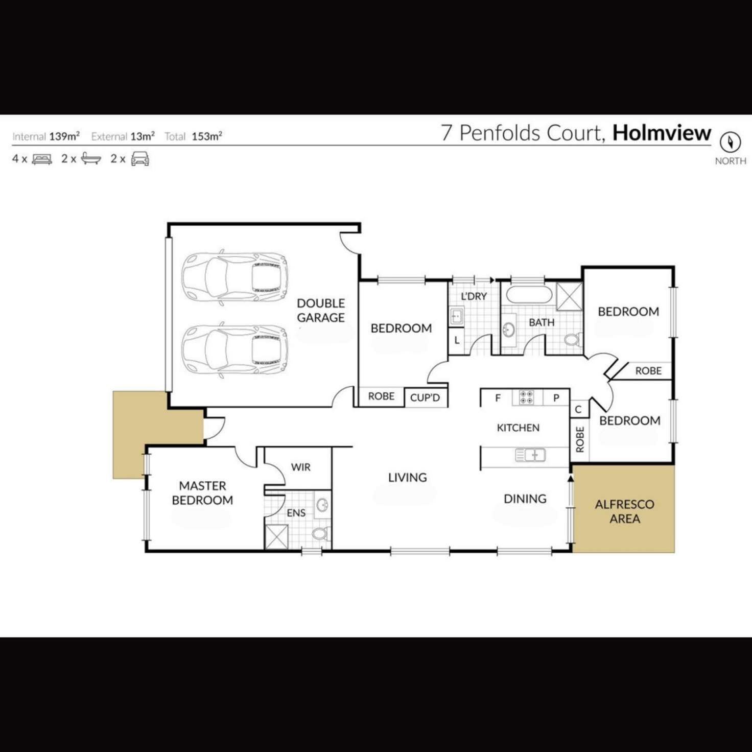 Floorplan of Homely house listing, 7 Penfolds Court, Holmview QLD 4207