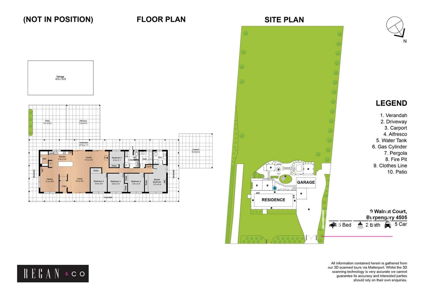 Floorplan of Homely acreageSemiRural listing, 9 Walnut Court, Burpengary QLD 4505